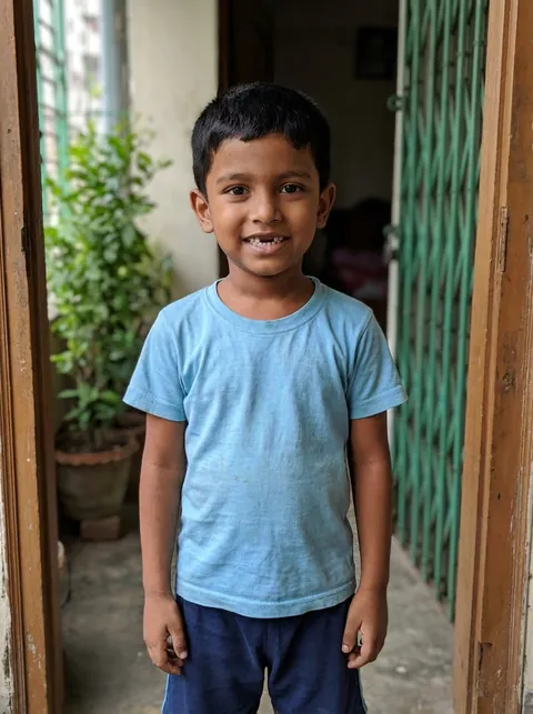 Photo of Ayaan, 6, from a made-up example family